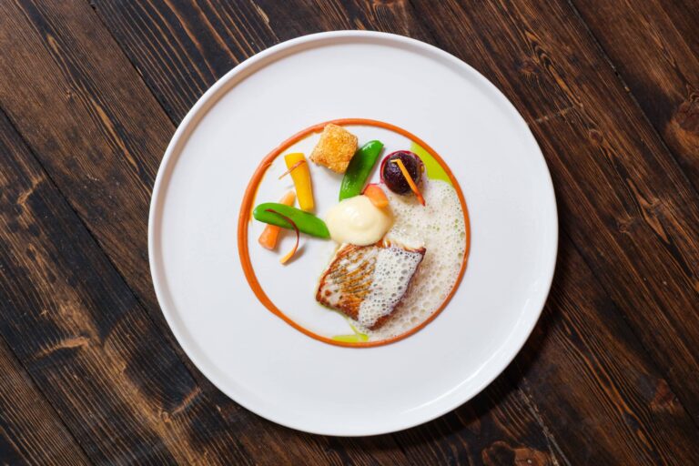 RB.gerechten.warmgerecht.vis.schelvis.bisque.gnocchi.polenta.rodebiet.groente.zomergroente